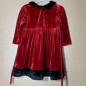 Rose Cottage toddler girl Christmas dress‎